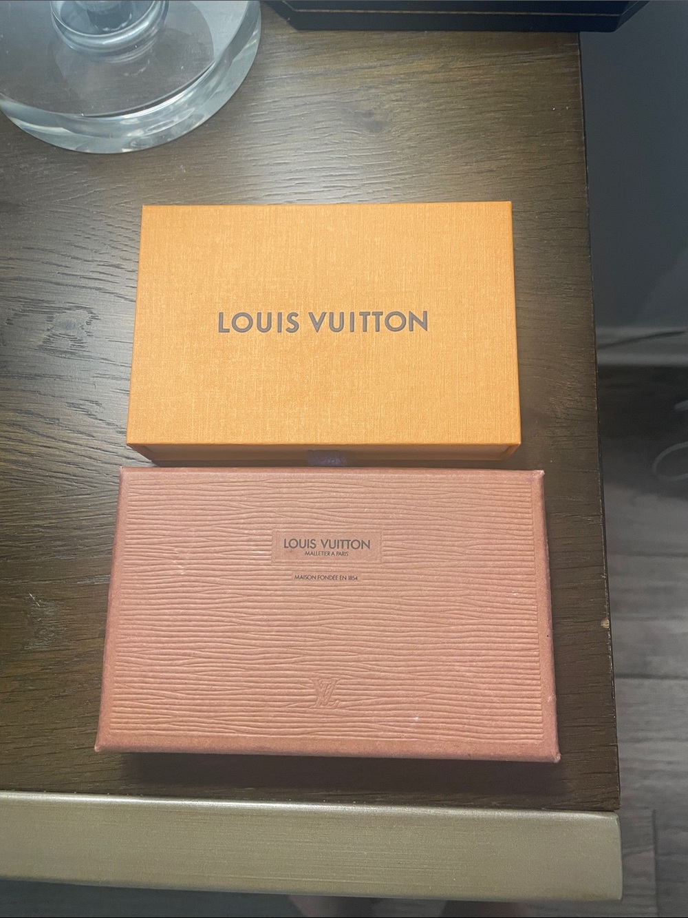 Louis Vuitton Orange and Terracotta Two-Piece Box Set